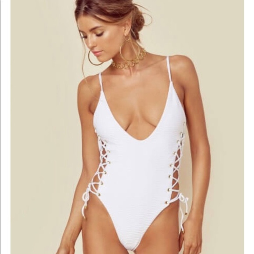 Blue Life Roped Up One Piece - White XS